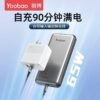LC6.2.jpg Yoobao LC6-65W 20000mAh Fast Charging Power Bank Built in Cables (Lightning)